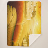 "Rettung" - Naher Osten, Orient Sonnenuntergangsma Sherpadecke (Vorderseite)