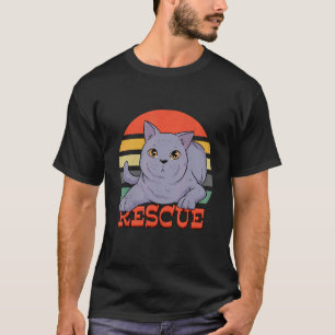 Rettung Niedlicher Katzen Rett Schutz der Tiere T-Shirt