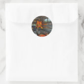 Rettung - Notstand Runder Aufkleber (Tasche)