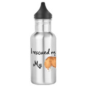 Rettung Pembroke Welsh Corgi Edelstahlflasche (Links)