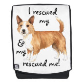 Rettung Portugiesisch Podengo Pequeno Rucksack (Vorderseite)