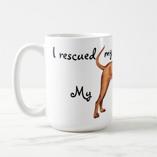 Rettung Redbone Coonhound Kaffeetasse (Links)