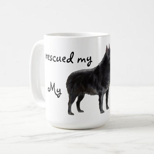 Rettung Schipperke Kaffeetasse (Vorderseite Links)