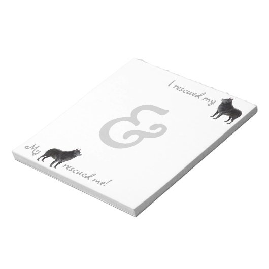 Rettung Schipperke Notizblock (Rotiert)