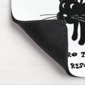 Rettung schwarzer Katzen Mousepad (Ecke)
