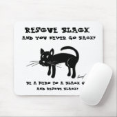 Rettung schwarzer Katzen Mousepad (Mit Mouse)