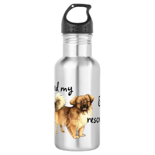 Rettung Tibetan Spaniel Edelstahlflasche