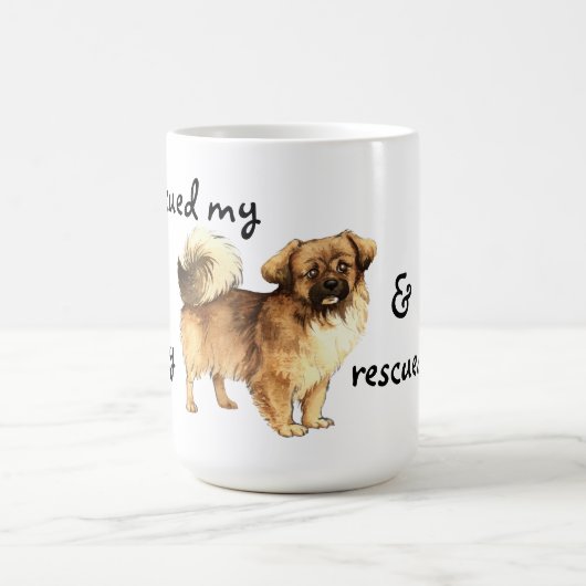 Rettung Tibetan Spaniel Kaffeetasse (Mittel)