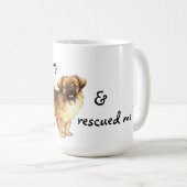 Rettung Tibetan Spaniel Kaffeetasse (VorderseiteRechts)