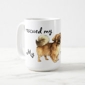 Rettung Tibetan Spaniel Kaffeetasse (Vorderseite Links)
