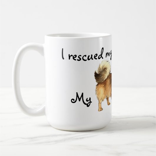 Rettung Tibetan Spaniel Kaffeetasse (Links)