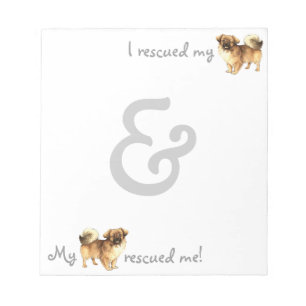 Rettung Tibetan Spaniel Notizblock