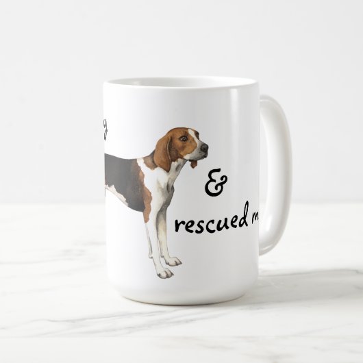 Rettung Treeing WandererCoonhound Kaffeetasse (VorderseiteRechts)