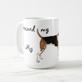 Rettung Treeing WandererCoonhound Kaffeetasse (Vorderseite Links)