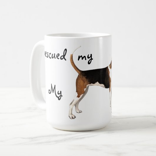 Rettung Treeing WandererCoonhound Kaffeetasse (Vorderseite Links)