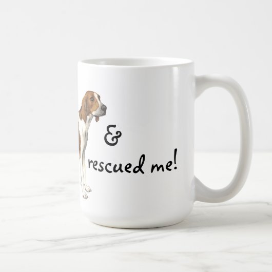 Rettung Treeing WandererCoonhound Kaffeetasse (Rechts)