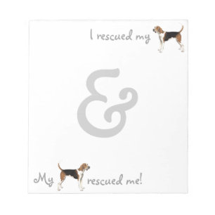 Rettung Treeing WandererCoonhound Notizblock