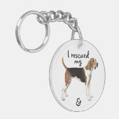 Rettung Treeing WandererCoonhound Schlüsselanhänger (Vorderseite links)