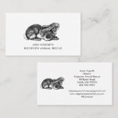 Rettung und Rehabilitation von Tieren Visitenkarte (Vorne/Hinten)