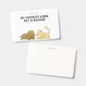 Rettung von Haustieren Ausweis (Vorder- & Rückseite)