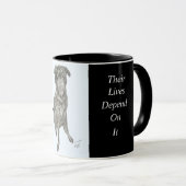 Rettung von Tasse mit der Meldung "Notunterkünfte" (VorderseiteRechts)