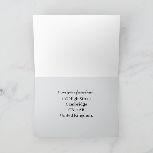 Rettung von Tieren Dankeskarte (Innenseite)