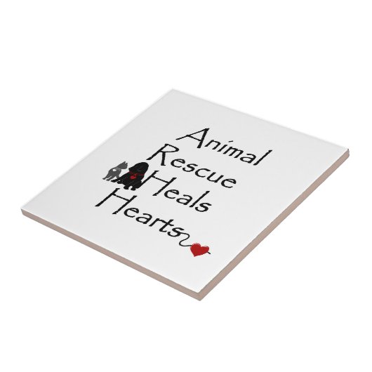 Rettung von Tieren Hearts Text Pet Rescue Fliese (Seite)