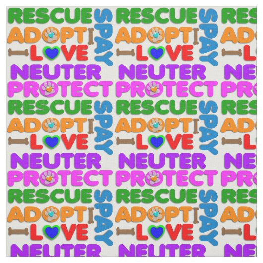 Rettung von Tieren Stoff (Muster)