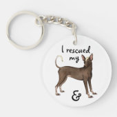 Rettung Xoloitzcuintli Schlüsselanhänger (Vorderseite)