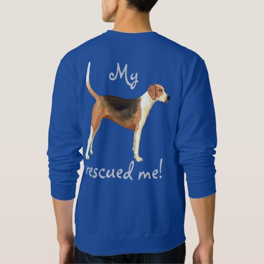 Rettungamerikanischer Foxhound Sweatshirt (Rückseite)