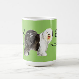 Rettungs-alter englischer Schäferhund Kaffeetasse