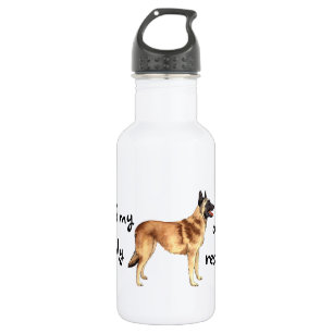 Rettungs-Belgier Malinois Edelstahlflasche