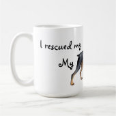 Rettungs-DobermannPinscher Kaffeetasse (Links)