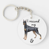 Rettungs-DobermannPinscher Schlüsselanhänger (Vorderseite)
