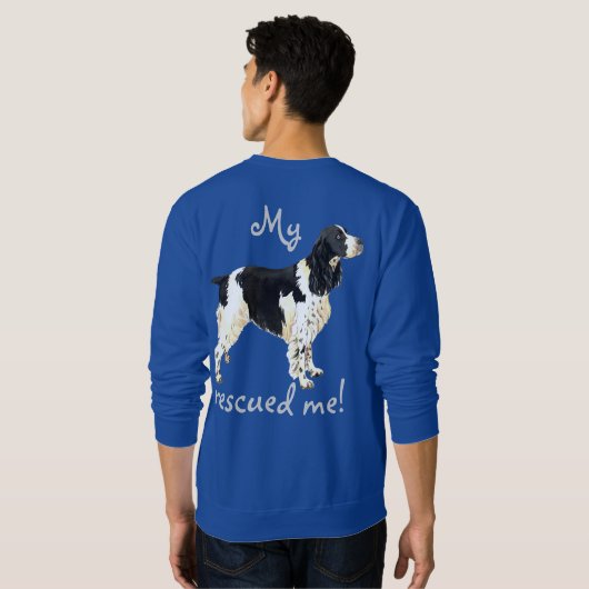 Rettungs-englischer SpringerSpaniel Sweatshirt (Schwarz voll)
