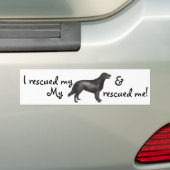 Rettungs-Flach-Überzogener Retriever Autoaufkleber (Auf Auto)