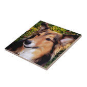 Rettungs-Hund Fliese (Seite)