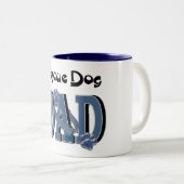 Rettungs-Hund-VATER Zweifarbige Tasse (VorderseiteRechts)