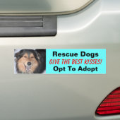 Rettungs-Hunde geben die besten Küsse! … Autoaufkleber (Auf Auto)