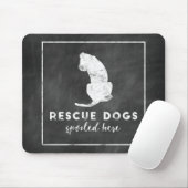 Rettungs-Hunde verdarben hier Vintage Tafel Mousepad (Mit Mouse)