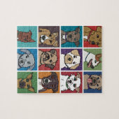 Rettungs-HundeCartoon Puzzle (Horizontal)