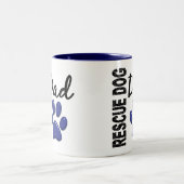 Rettungs-HundeVater 2 Zweifarbige Tasse (Mittel)