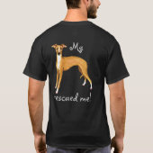 Rettungs-italienischer Windhund T-Shirt (Rückseite)