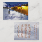 Rettungs-Karte: Dieses ist Ihr Tag! Visitenkarte (Vorne/Hinten)