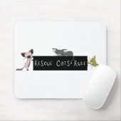 Rettungs-Katzen-Regel! Mousepad (Mit Mouse)