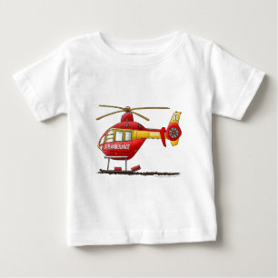 Rettungs-medizinischer Hubschrauber-Krankenwagen Baby T-shirt