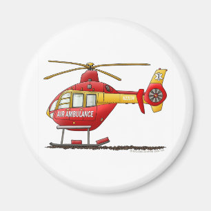 Rettungs-medizinischer Hubschrauber-Krankenwagen Magnet