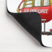 Rettungs-medizinischer Hubschrauber-Krankenwagen Mousepad (Ecke)