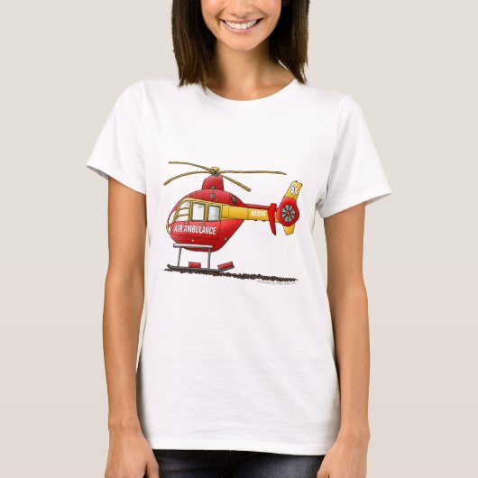 Rettungs-medizinischer Hubschrauber-Krankenwagen T-Shirt (Vorderseite)