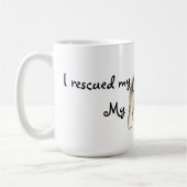 Rettungs-Norweger Elkhound Kaffeetasse (Links)